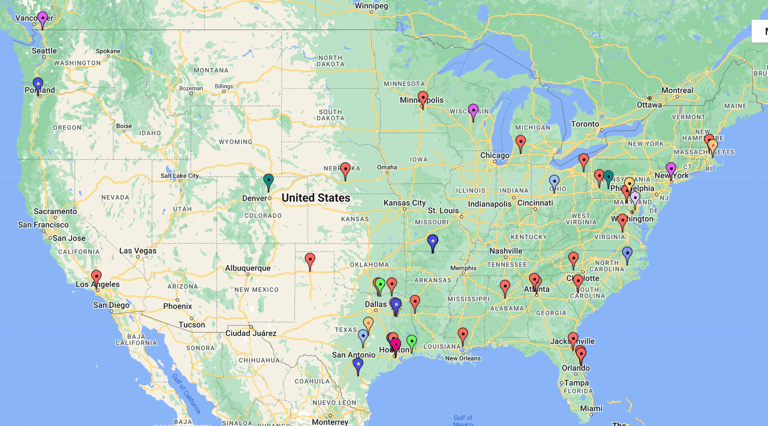 Teacher Appreciation Map
