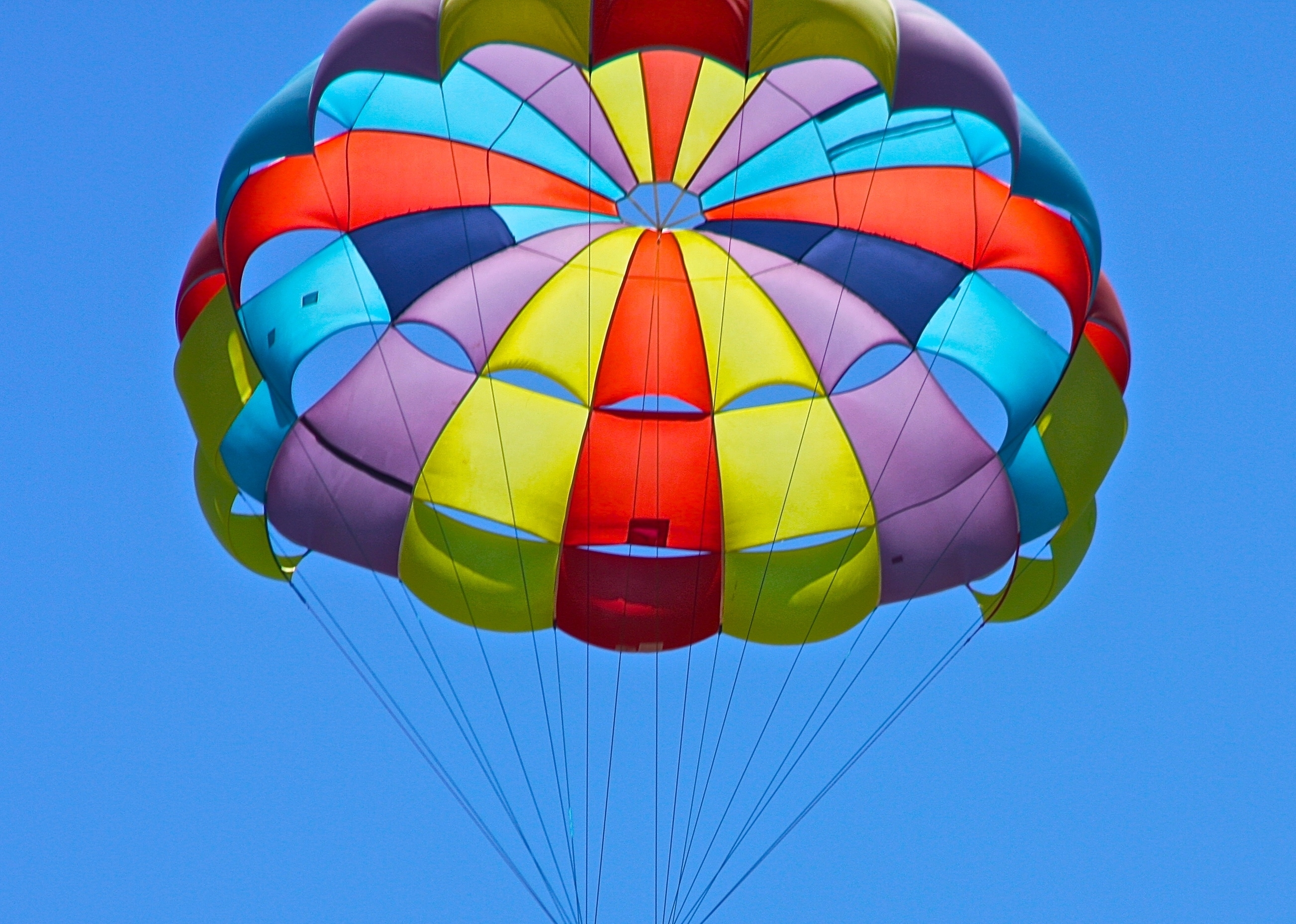 This is a decorative photo image of a parachute.